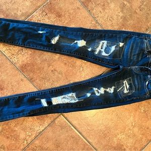 Dark wash Wax jeans